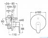 Roca Victoria Plus bateria wannowo-prysznicowa podtynkowa Chrom A5A064FC00
